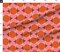 Pink Retro Orange Circles Geometric Abstract Square 60S Mid Century Modern Large Scale Custom Printed Fabric by Spoonflower Various Fabrics by the Yard or Fat Quarter